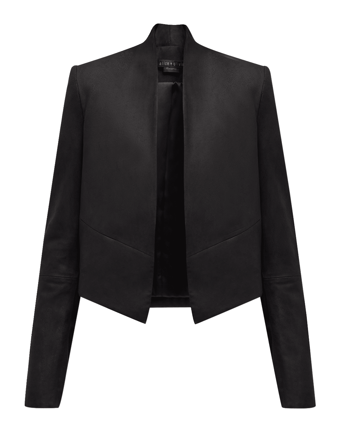 Alice + Olivia New Harvey Suede Open-Front Jacket