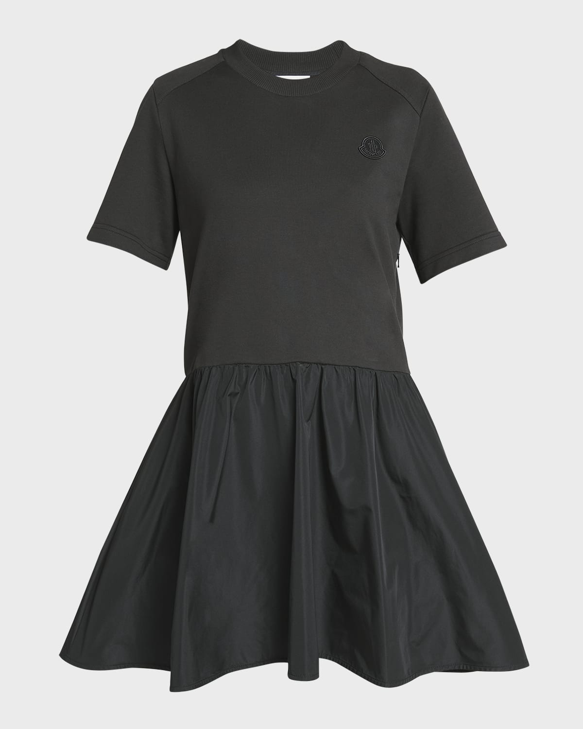 Moncler Mixed Media Mini Shirtdress