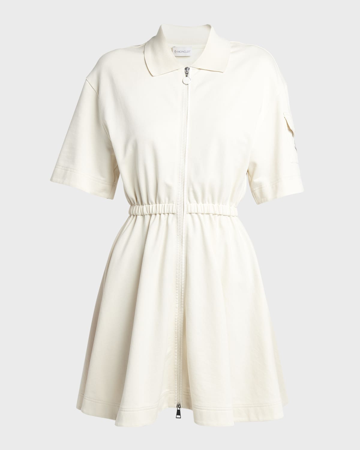 Moncler Fit-and-Flare Mini Shirtdress