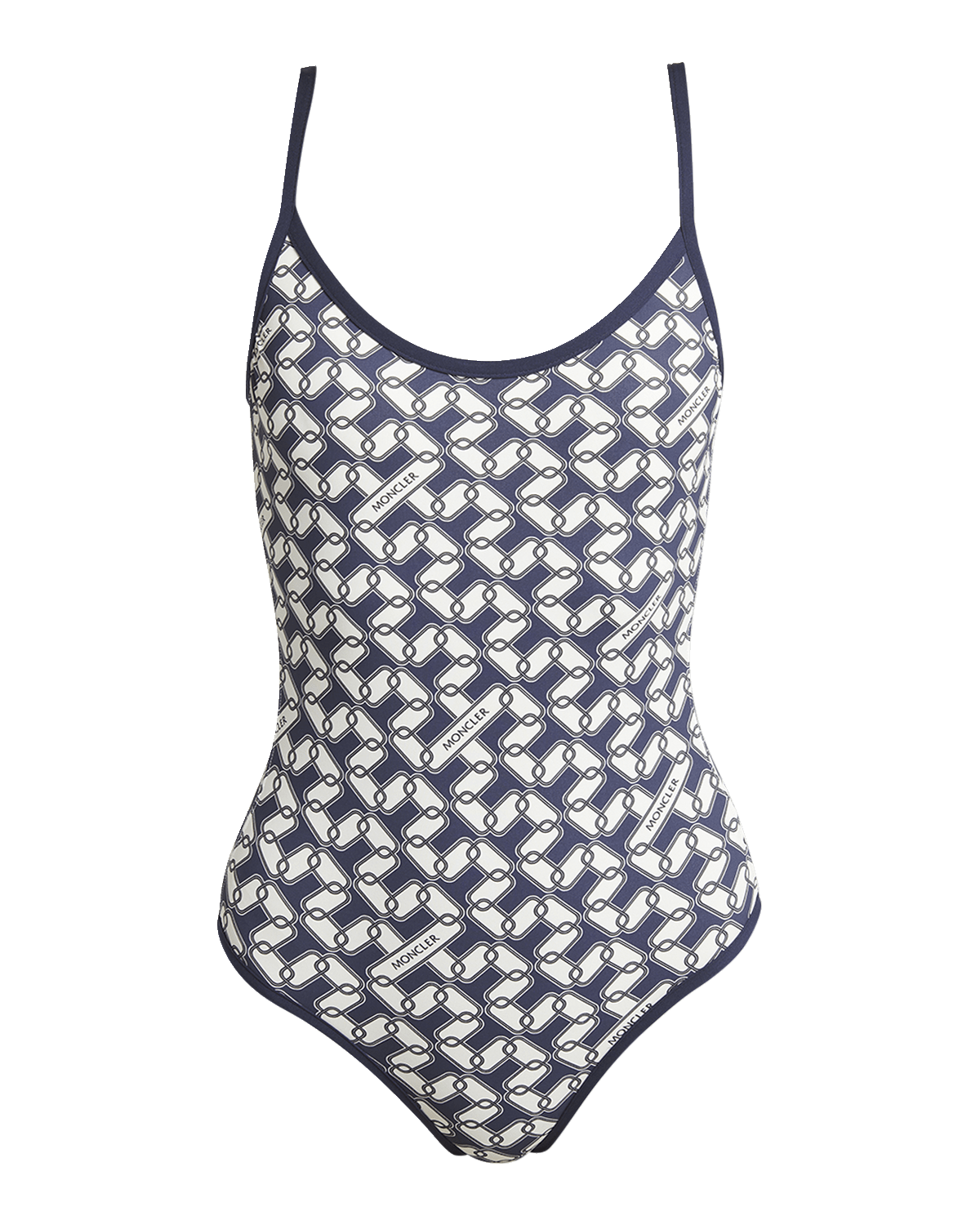 Moncler Chainlink Printed One-Piece Swimsuit