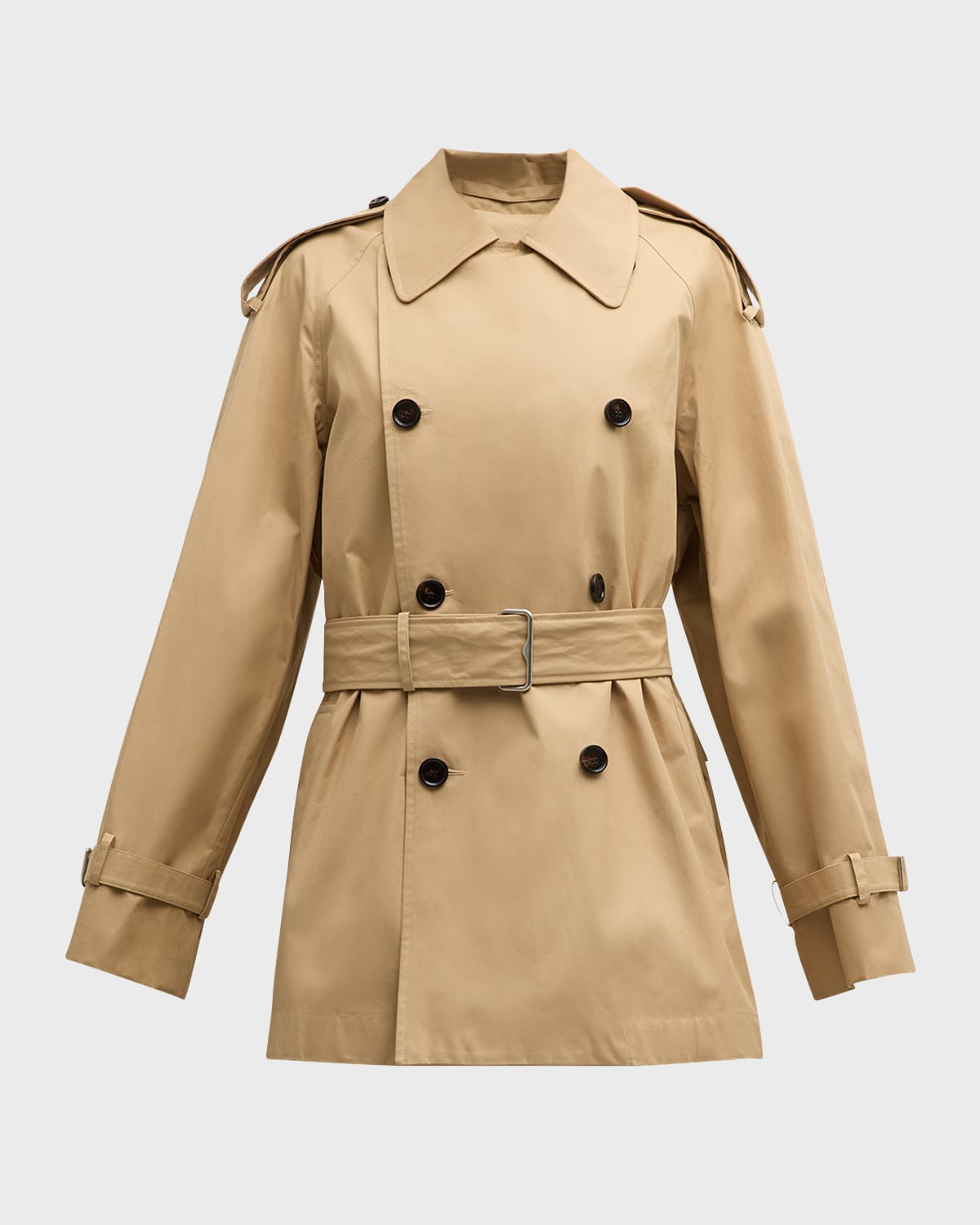 Burberry Belted Oversized Double-Breasted Trench Coat