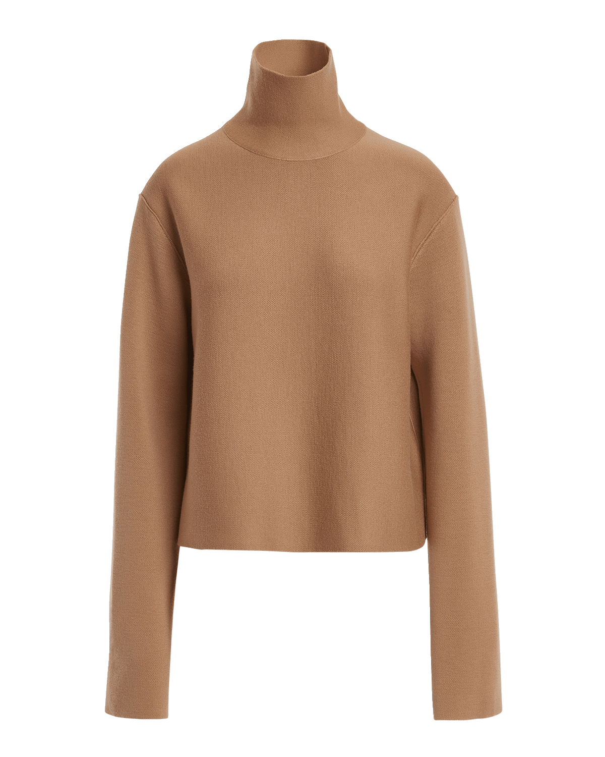 Khaite Sree Turtleneck Long-Sleeve Wool Knit Top
