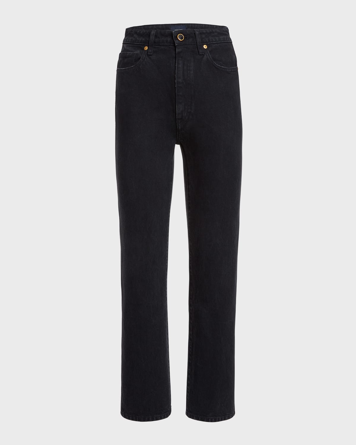 Khaite Abigail High-Rise Straight-Leg Ankle Jeans