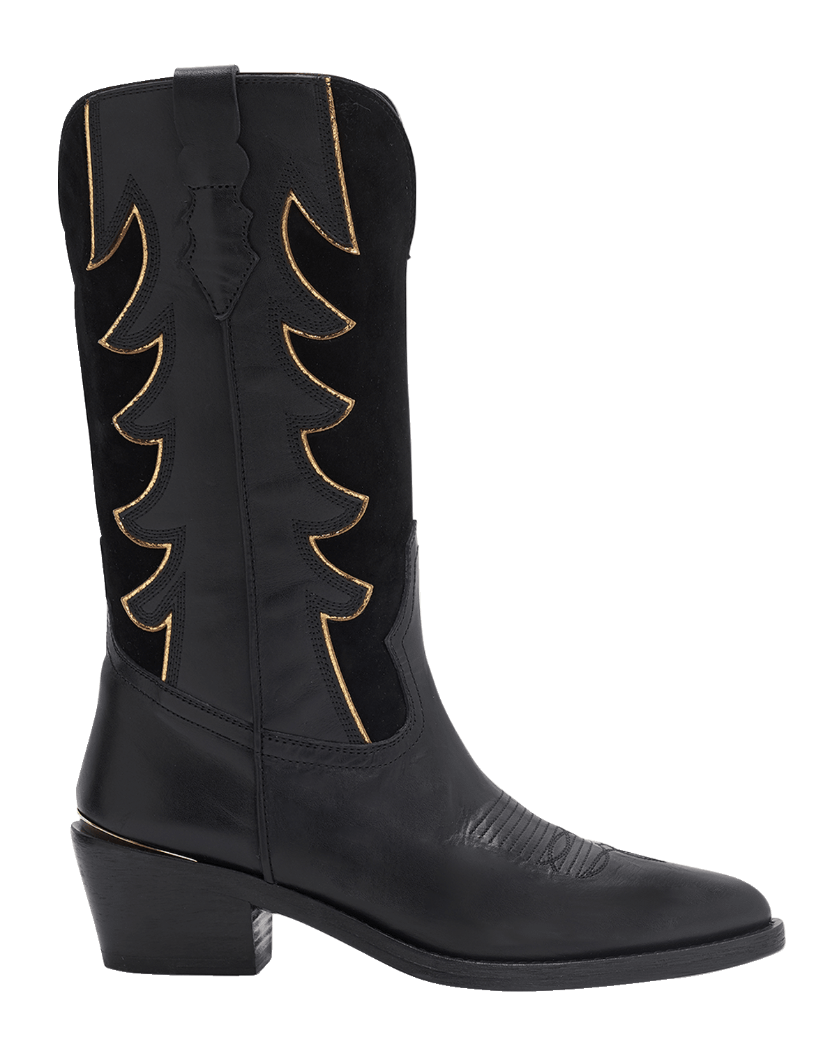 Partlow Rochelle Mixed Leather Western Boots