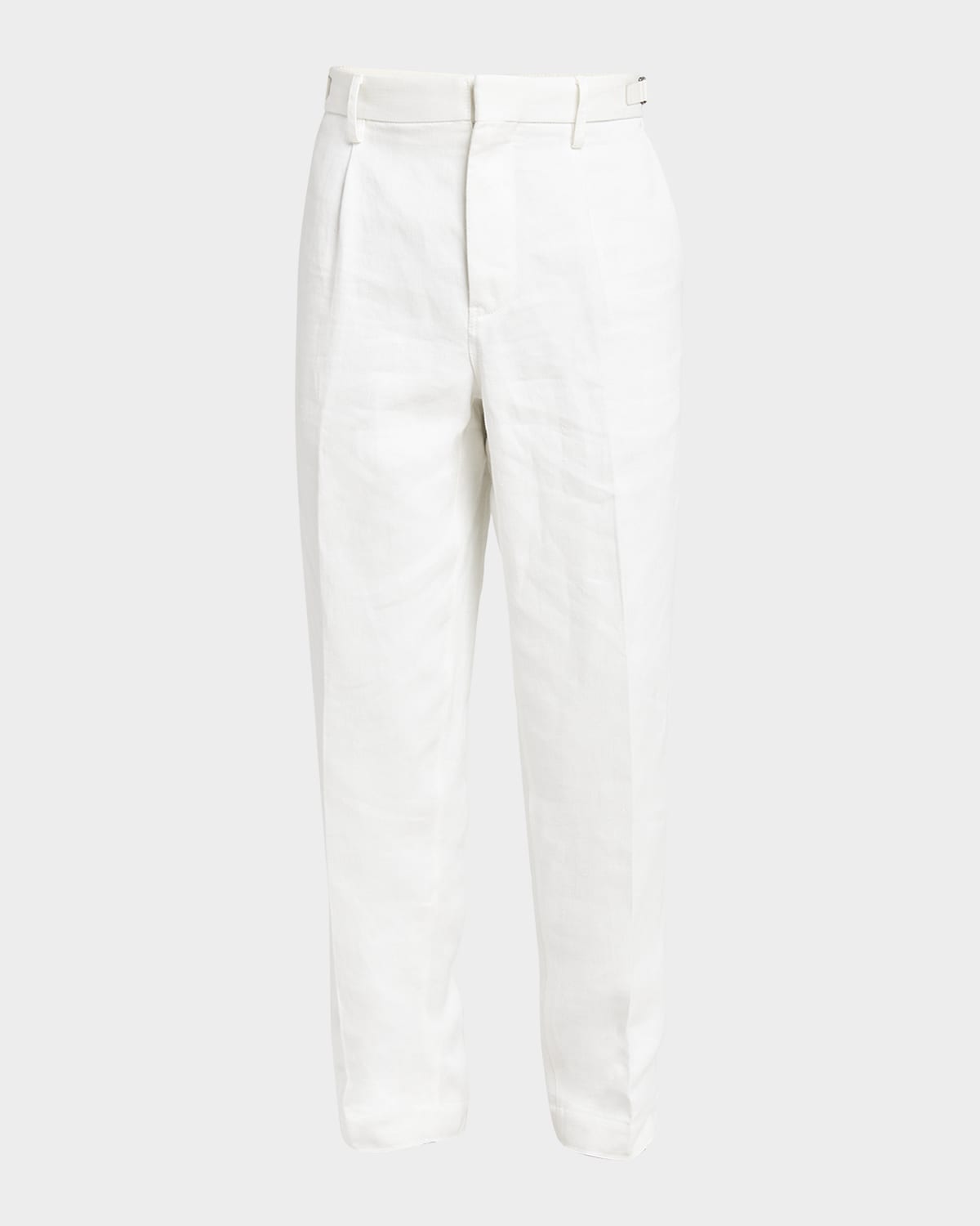 ZEGNA Men's Oasi Linen Pleated Pants