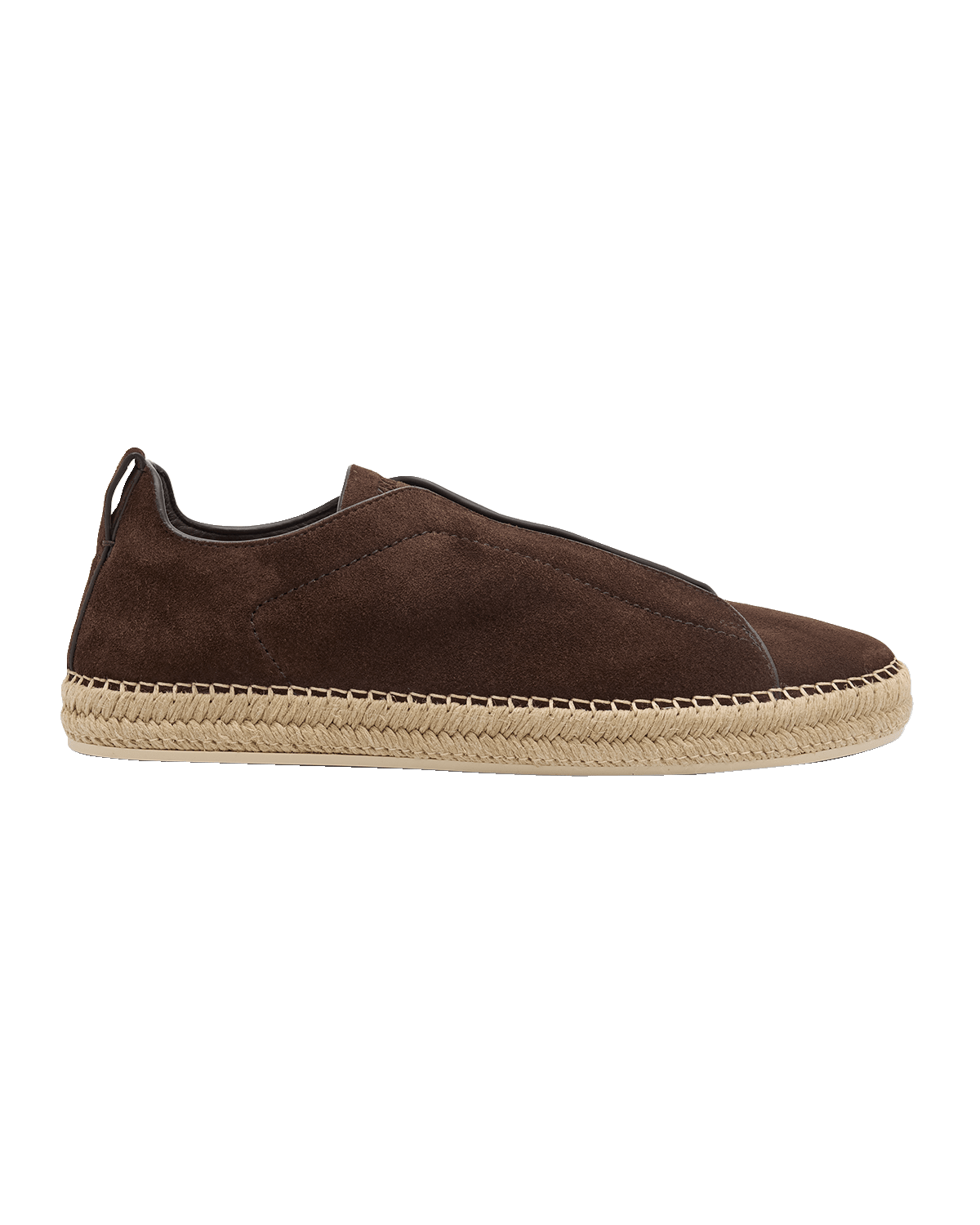 ZEGNA Men's Triple Stitch Suede Espadrille Sneakers