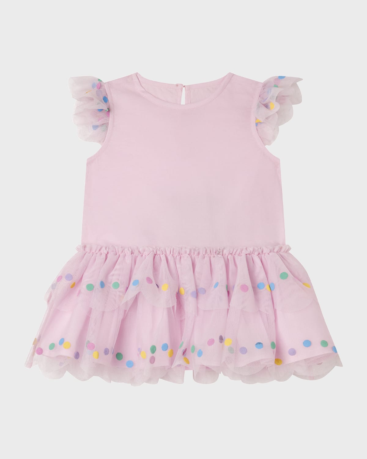 Stella McCartney Kids Girl's Tulle Dot Dress, Size 12M-36M