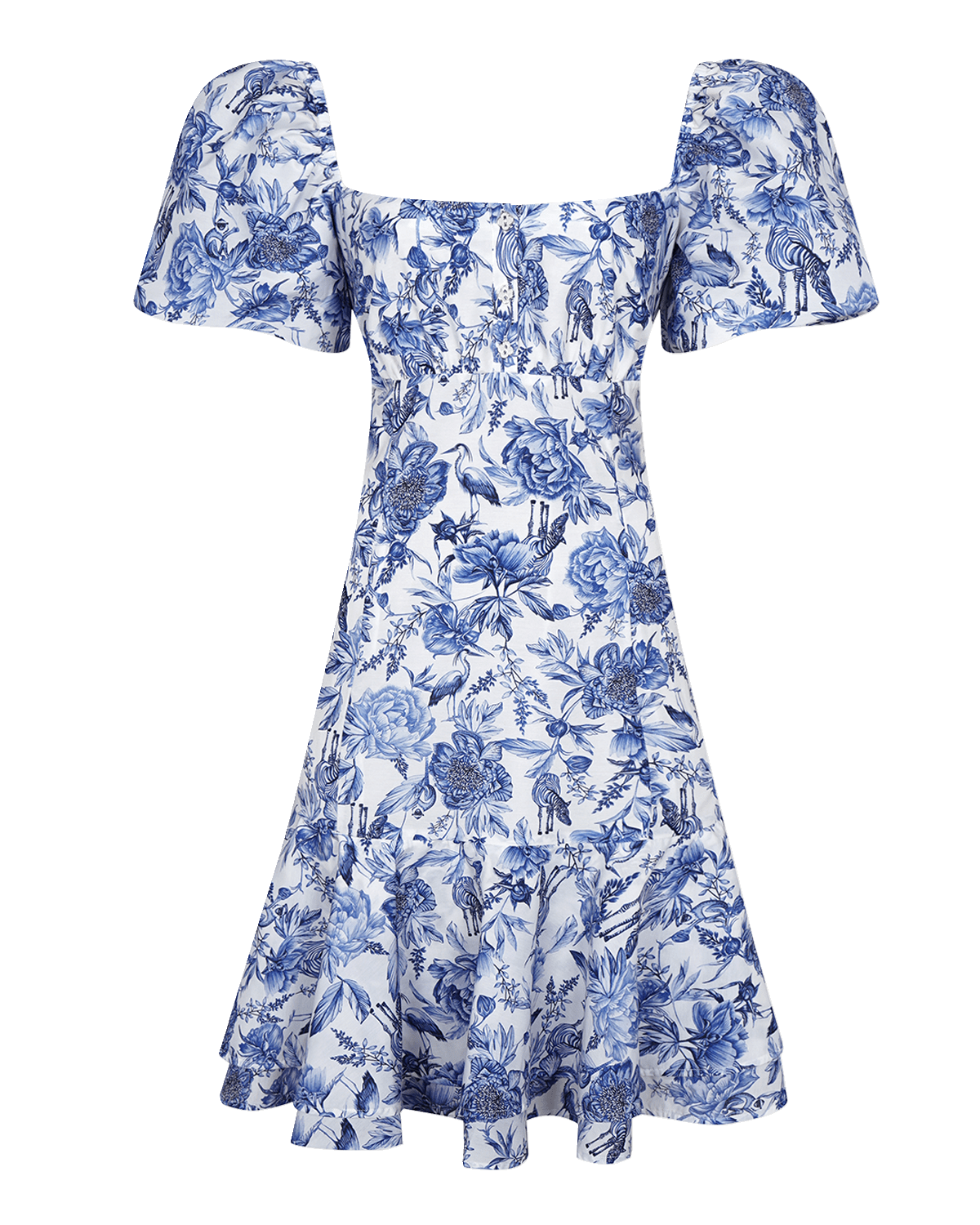 Aqua Blu Australia Azalea Scarlet Puff-Sleeve Mini Dress