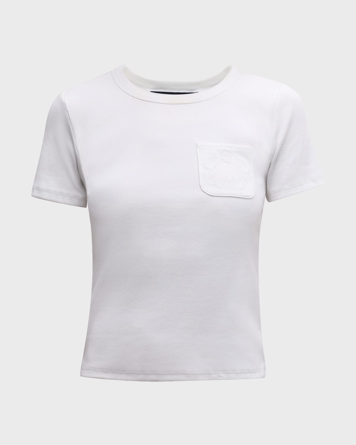 Veronica Beard Pruitt Logo Pocket Tee