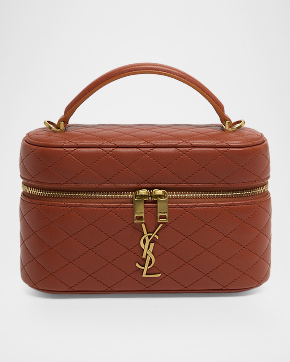 Gaby Vanity Quilted Leather Bag