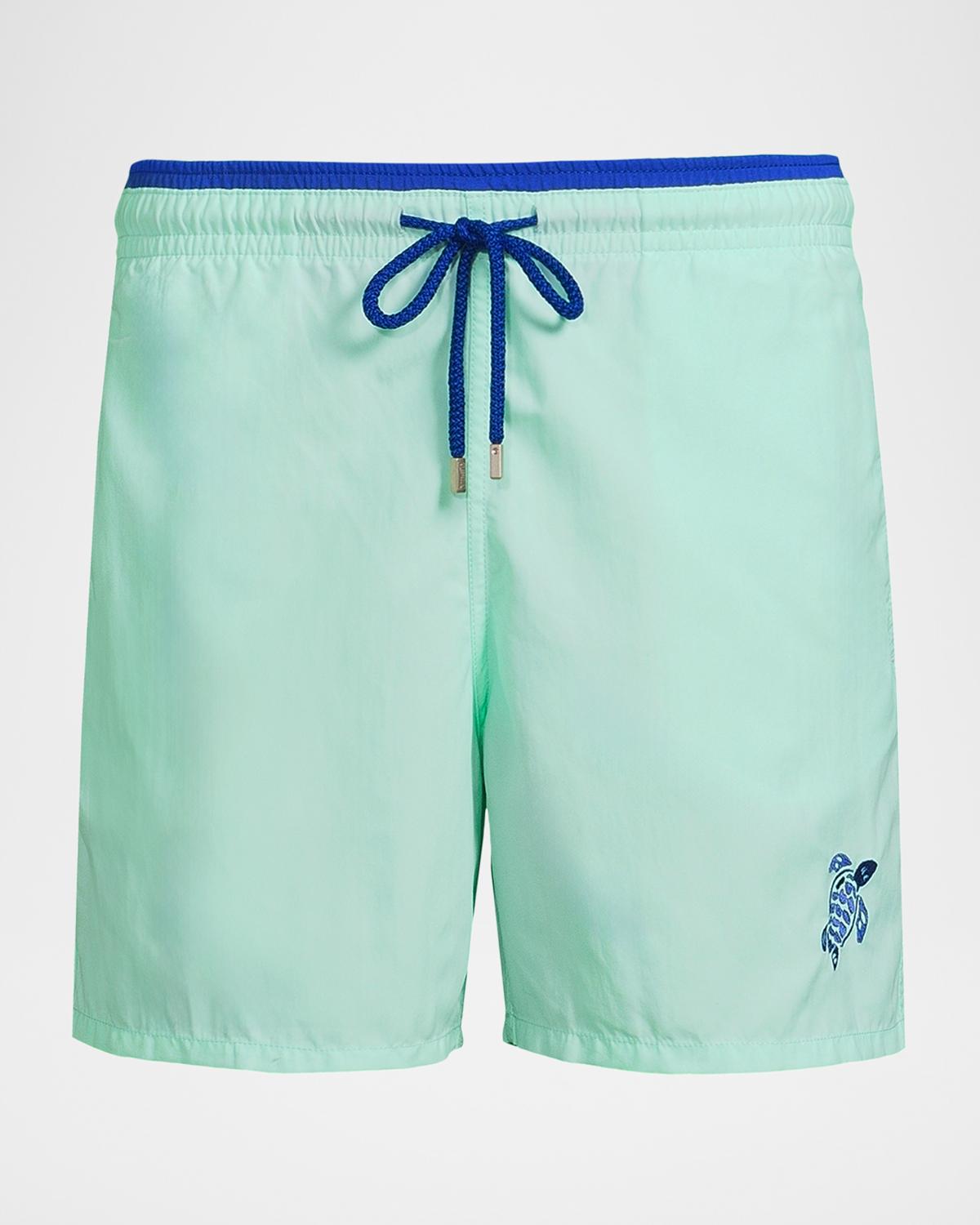 Vilebrequin Men's Les Unis Bicolor Swim Trunks
