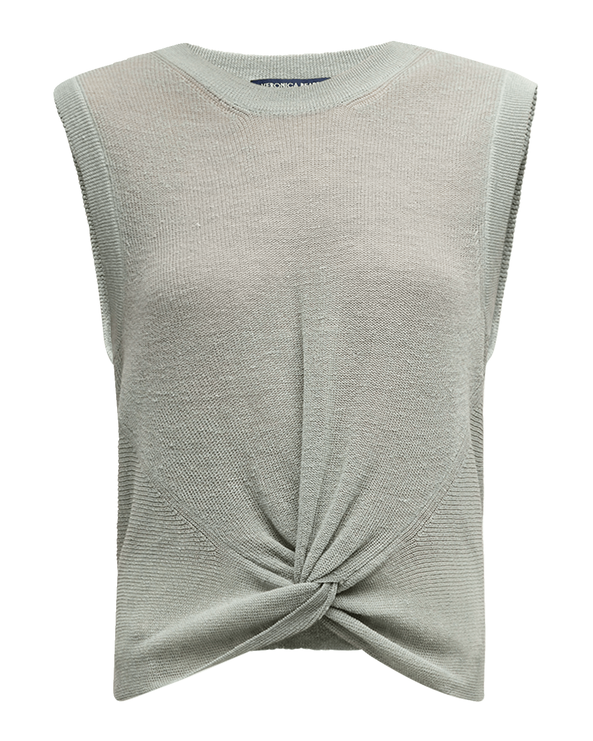 Veronica Beard Kellen Sleeveless Twist-Front Sweater