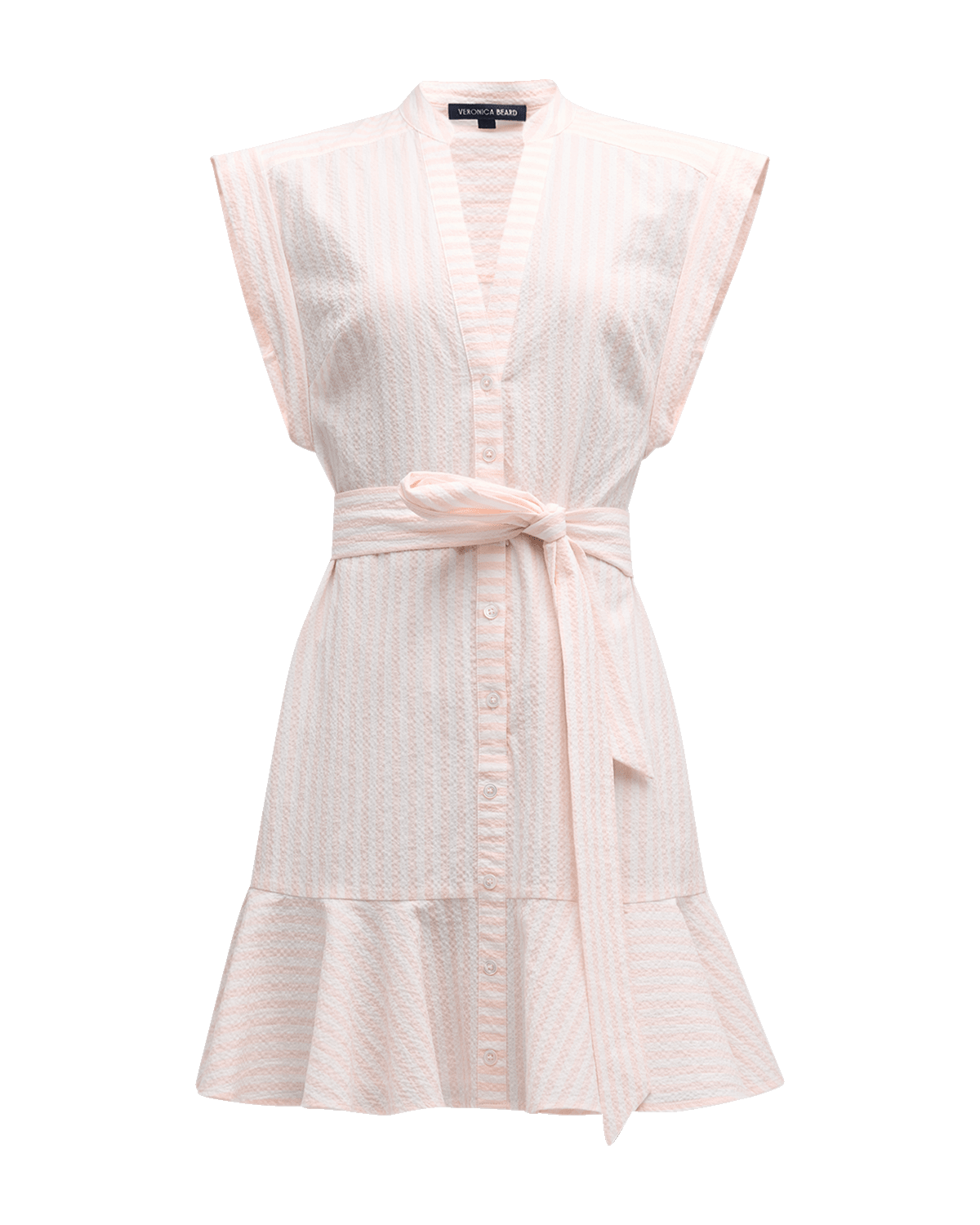 Veronica Beard Avella Striped Mini Dress