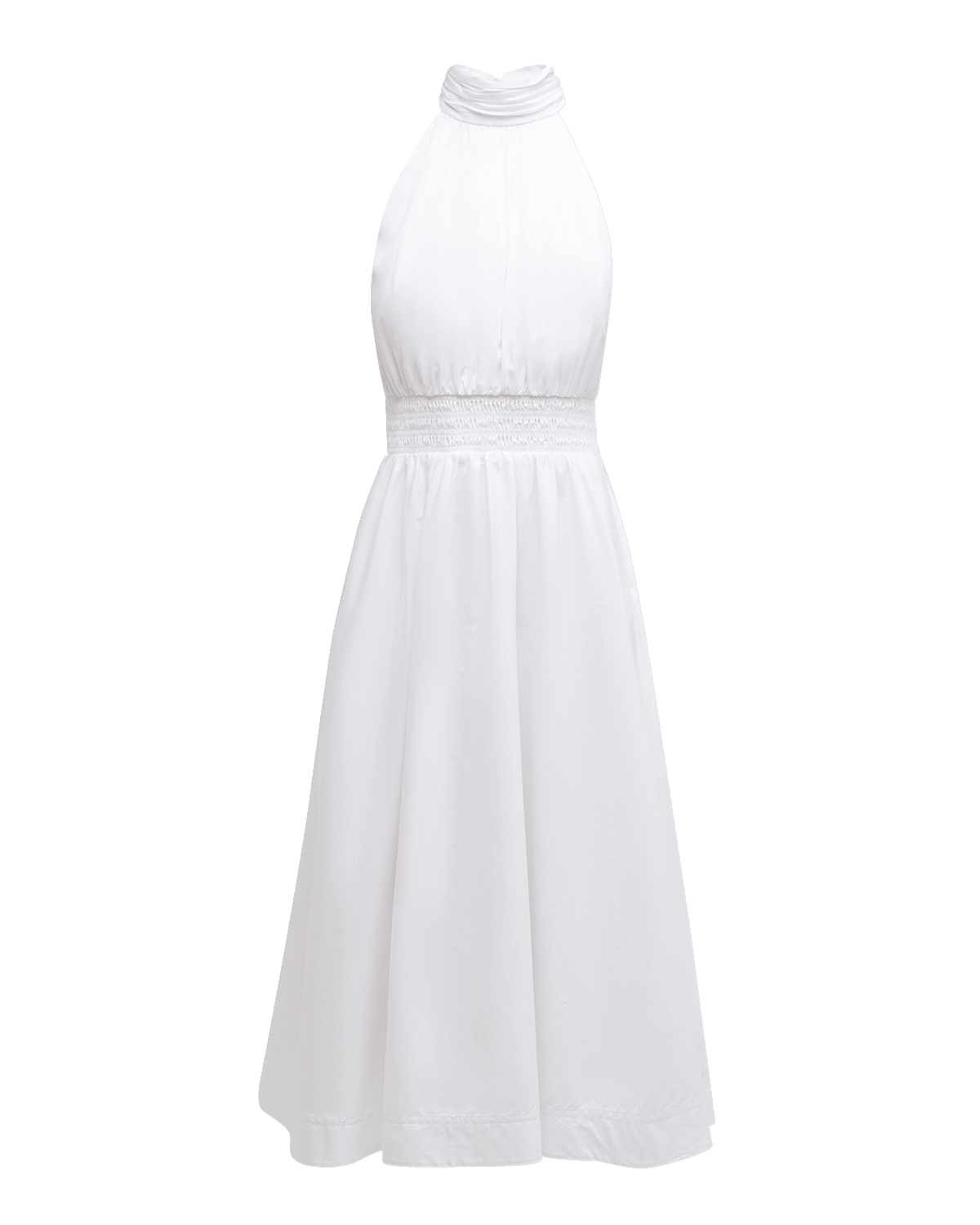 Veronica Beard Kinny High-Neck A-Line Midi Dress