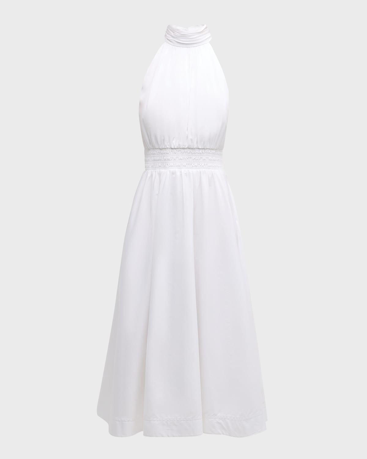 Veronica Beard Kinny High-Neck A-Line Midi Dress