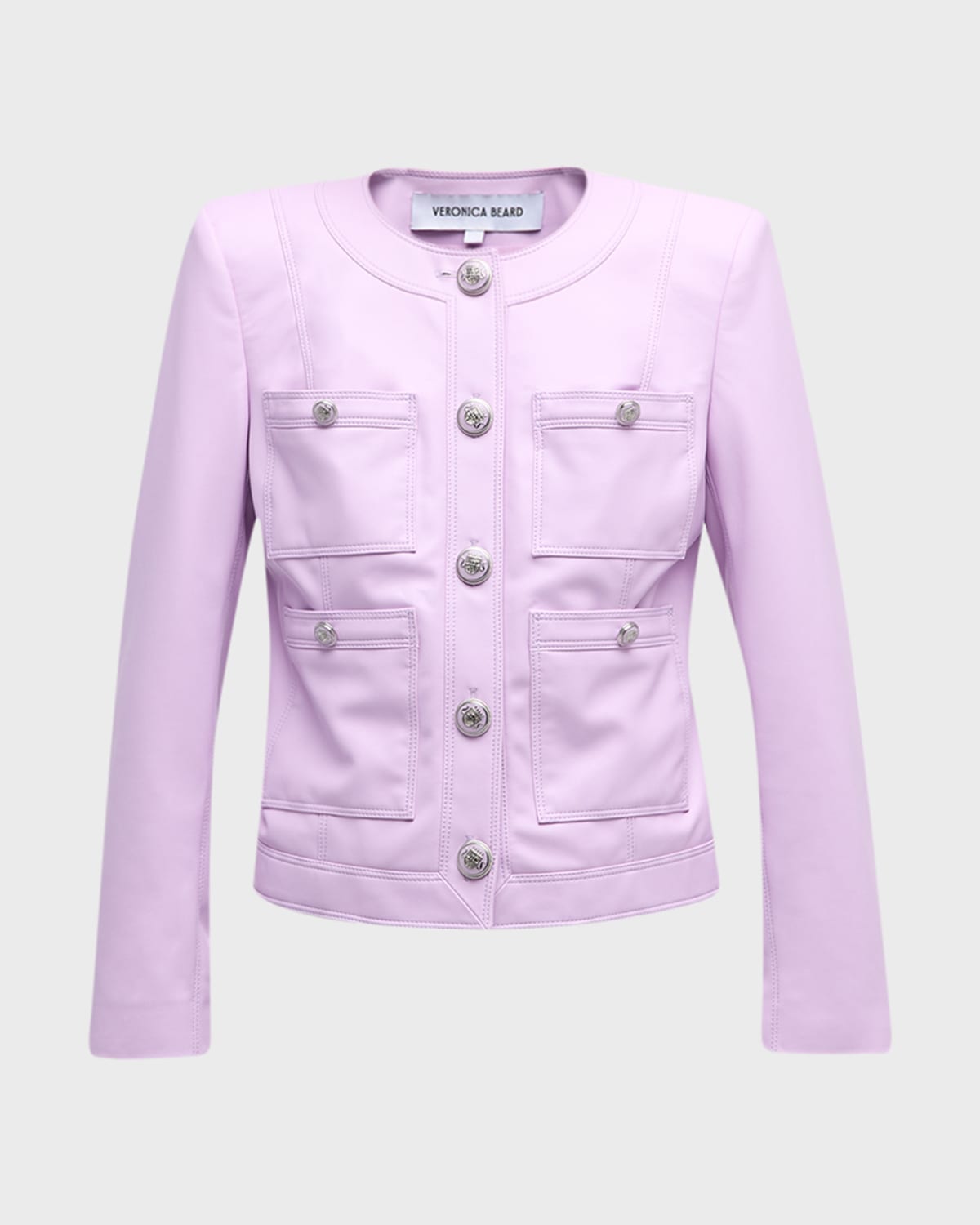 Veronica Beard Ozuna Faux Leather Jacket