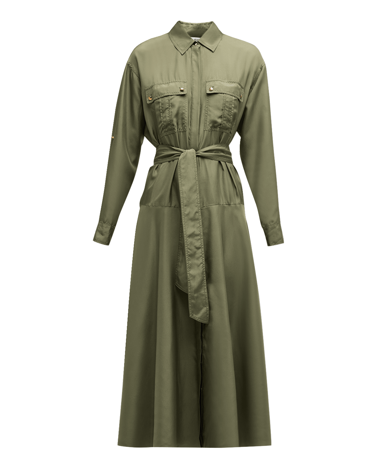 Veronica Beard Camille Belted Silk Shirtdress