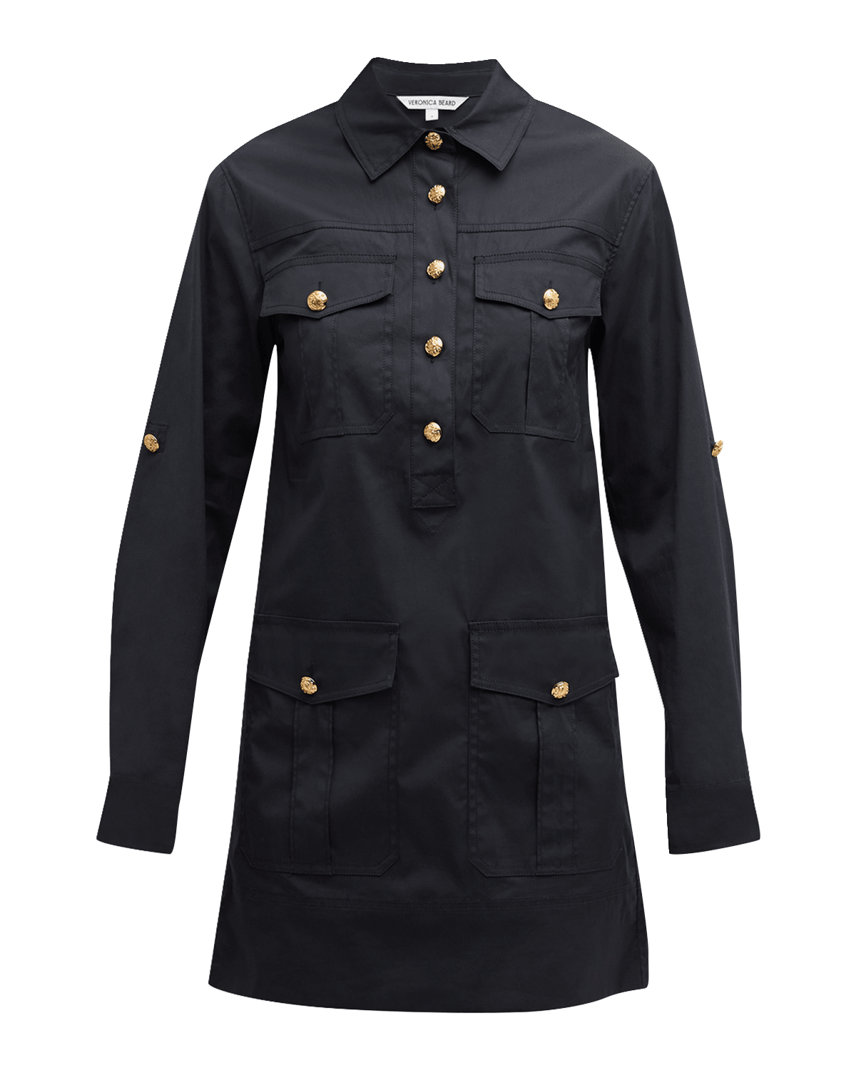 Veronica Beard Saude Long-Sleeve Utility Dress