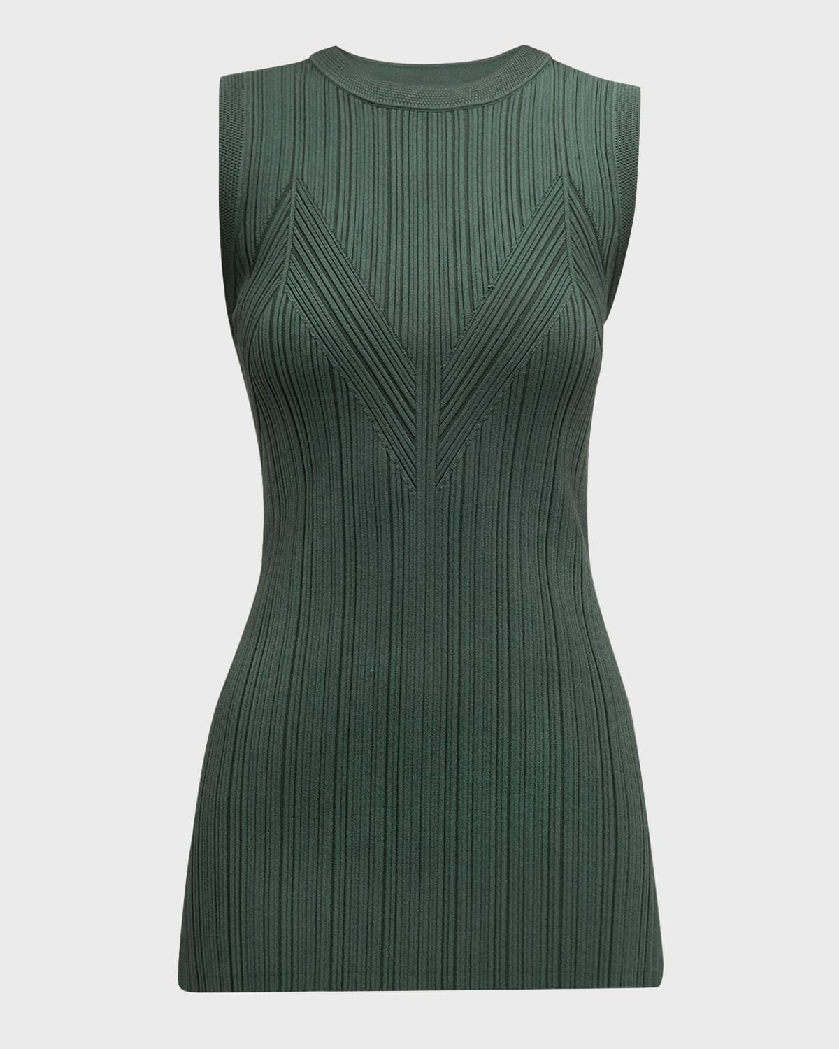 Veronica Beard Semma Sleeveless Ribbed Sweater