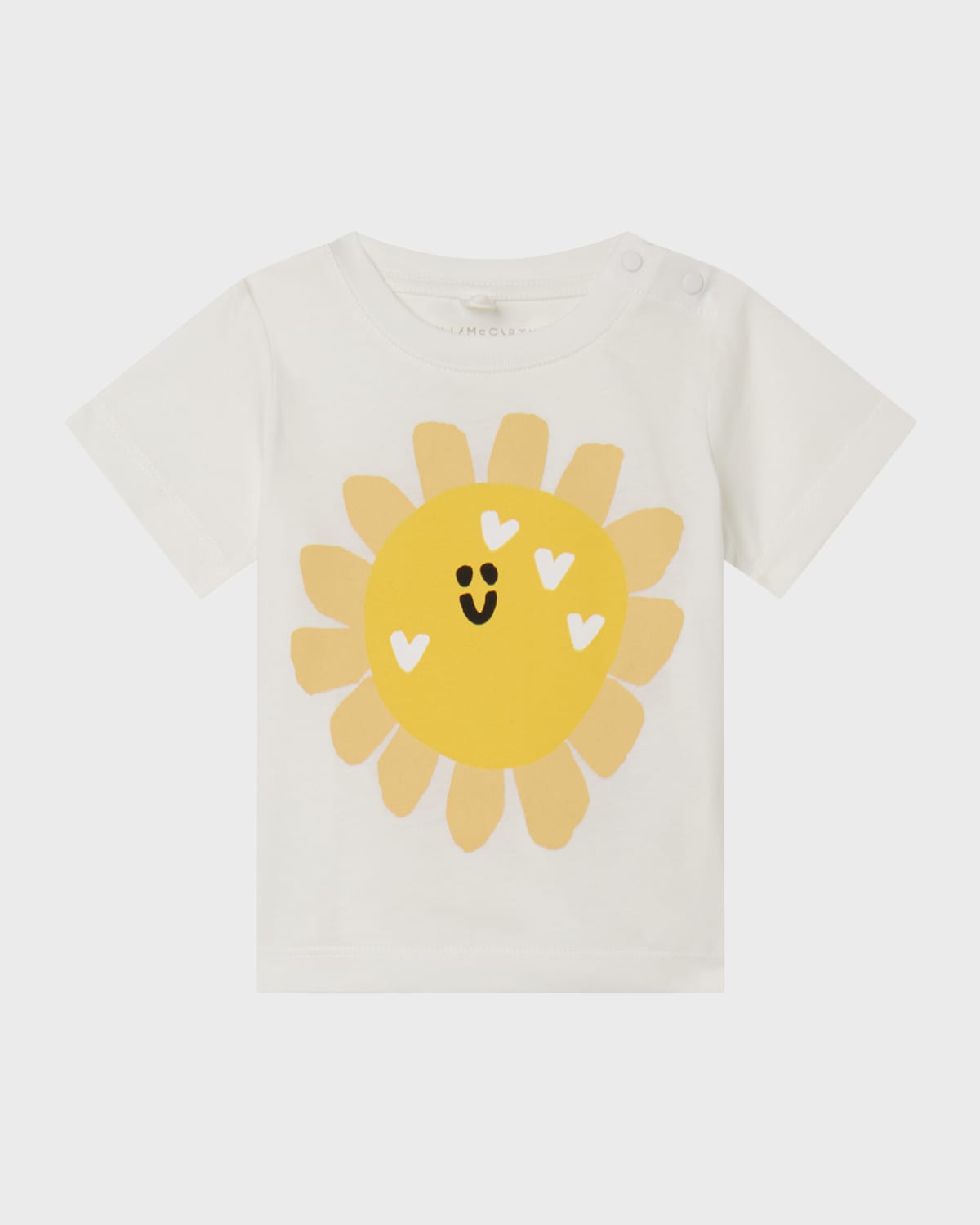 Stella McCartney Kids Girl's Sunflower Face Printed Short-Sleeve Tee, Size 12M-36M