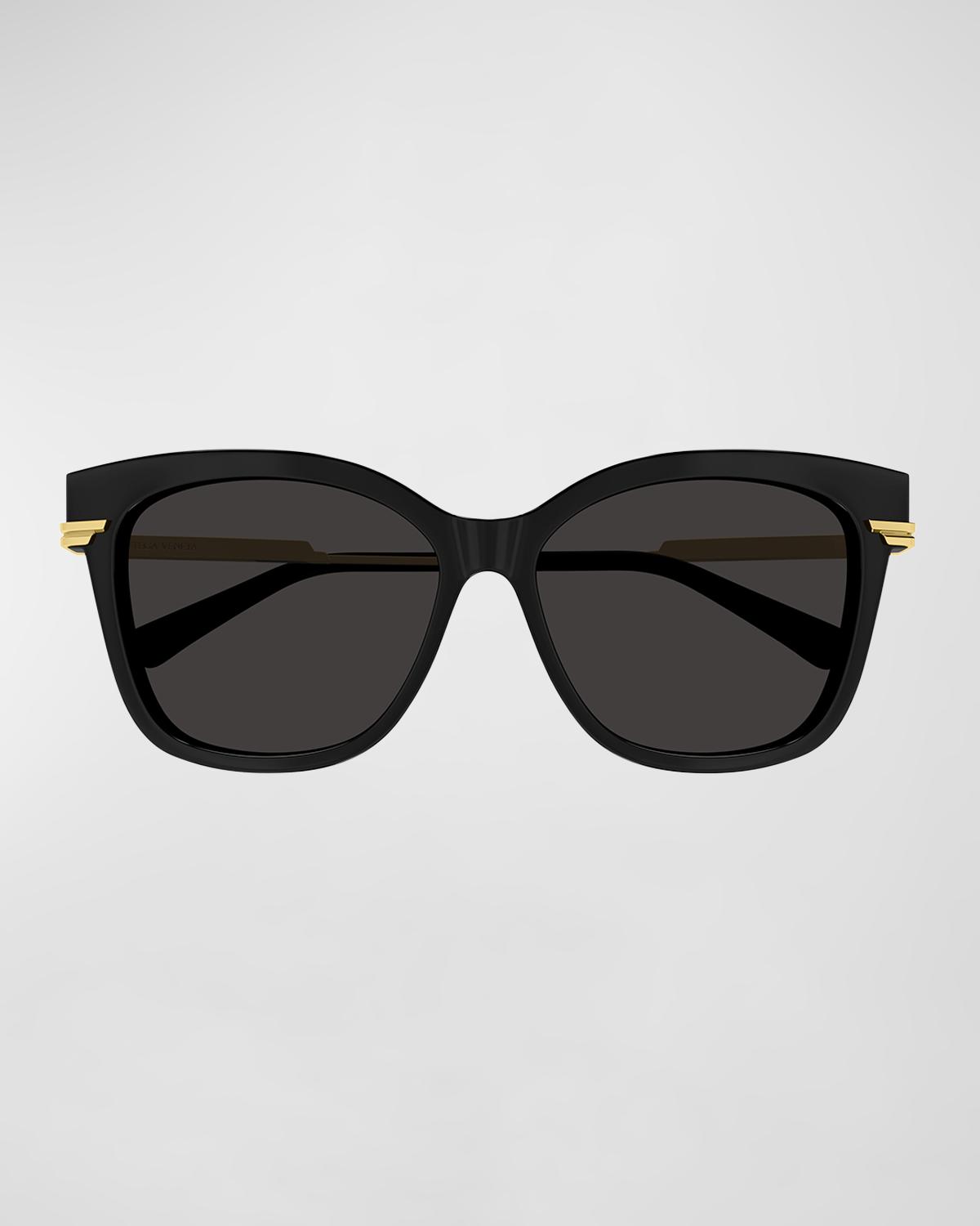 Engraved Logo Acetate & Metal Cat-Eye Sunglasses