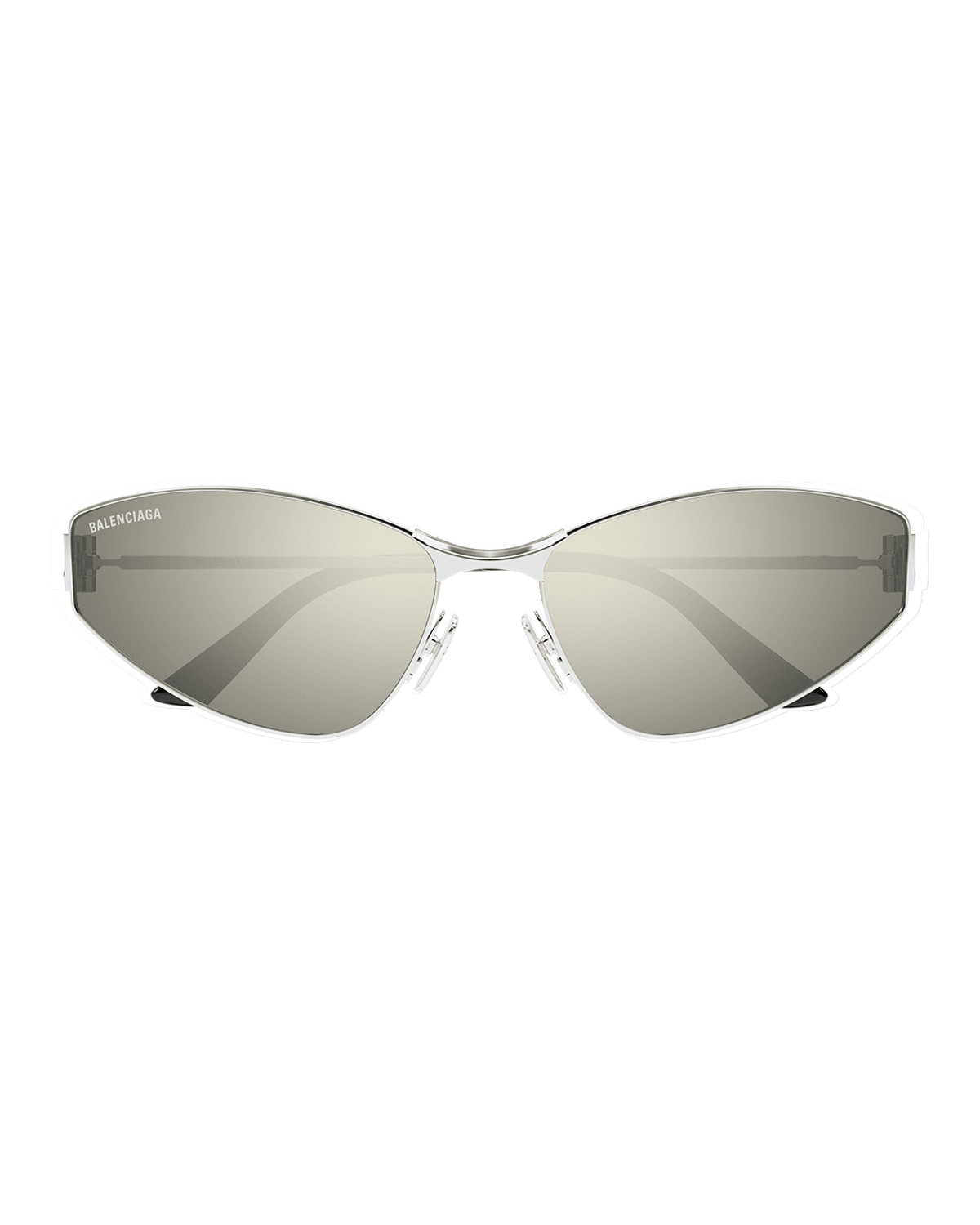 Balenciaga Mirrored Metal Cat-Eye Sunglasses