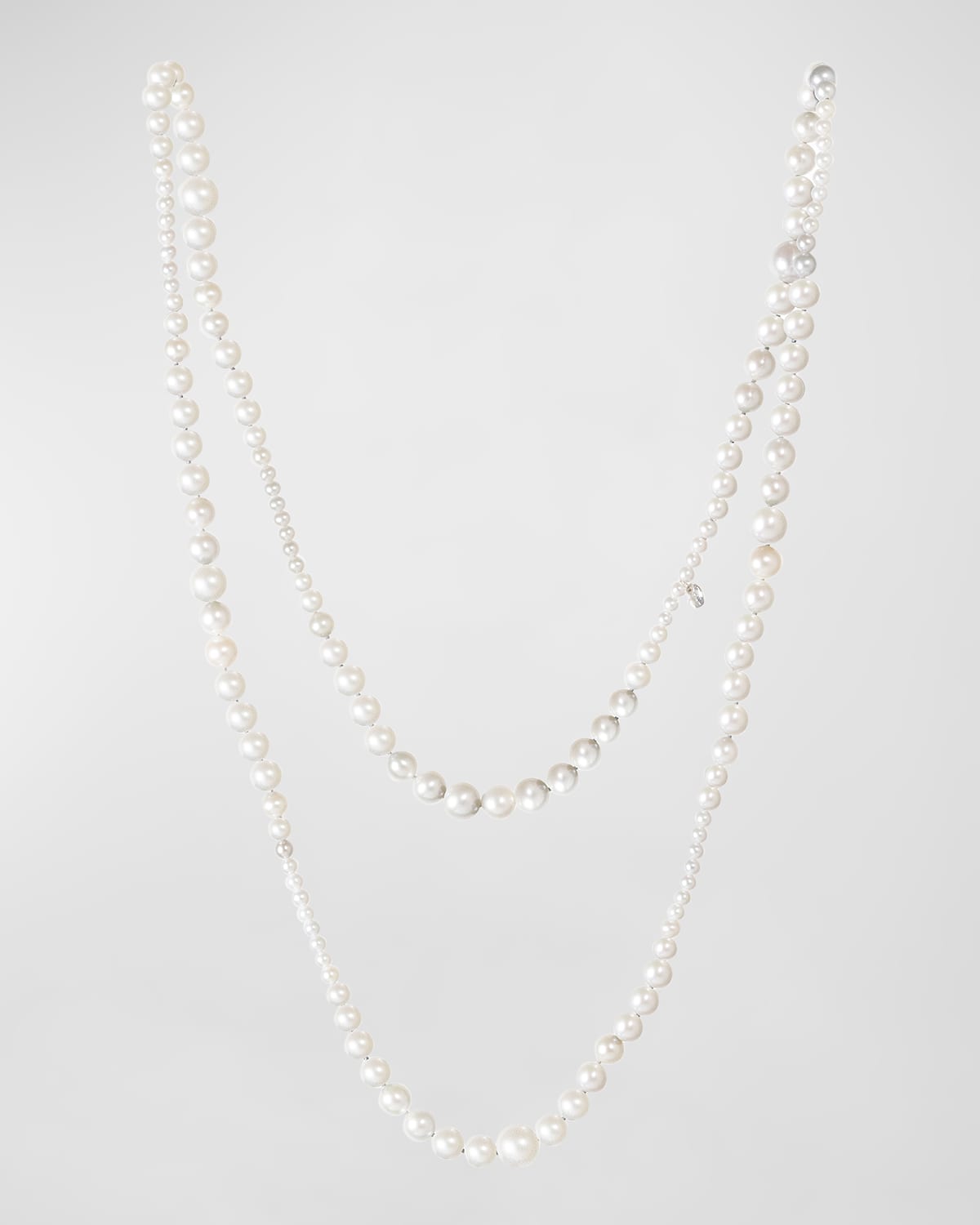 Utopia 18K White Gold Necklace with Freshwater Pearls
