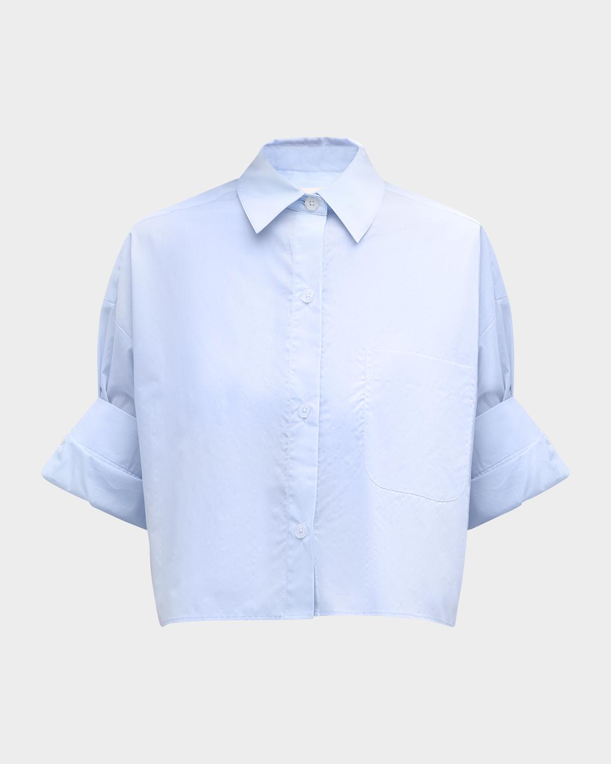 TWP Next Ex Cropped Shirt in Superfine Cotton