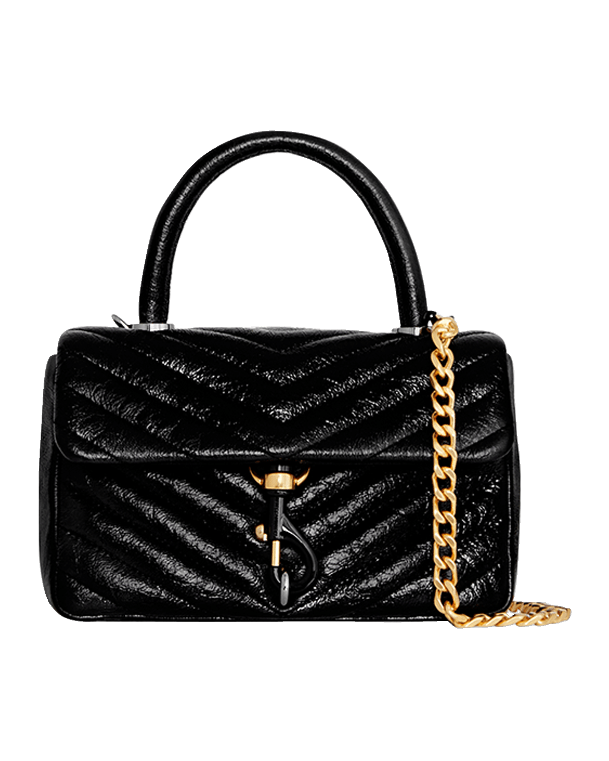 Rebecca Minkoff Edie Crinkle Quilted Top-Handle Bag
