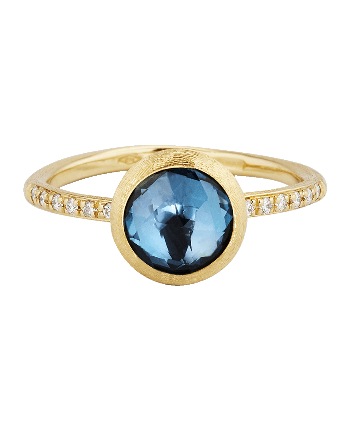 Marco Bicego 18K Gold Jaipur Color London Blue Topaz Ring, Size 7