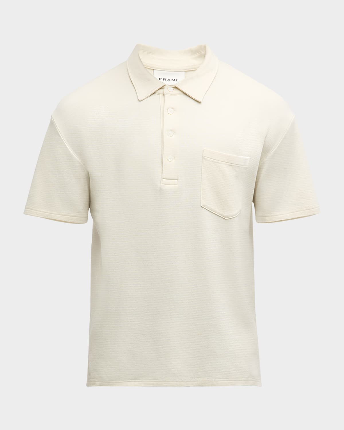FRAME Men's Duo Fold Ribbed Polo