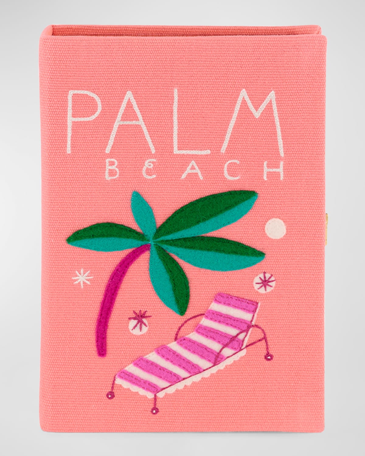 Olympia Le-Tan Small Palm Beach Book Clutch Bag