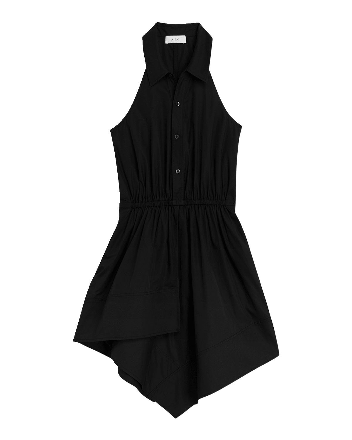 A.L.C. Aria Sleeveless Button-Front A-Line Mini Dress