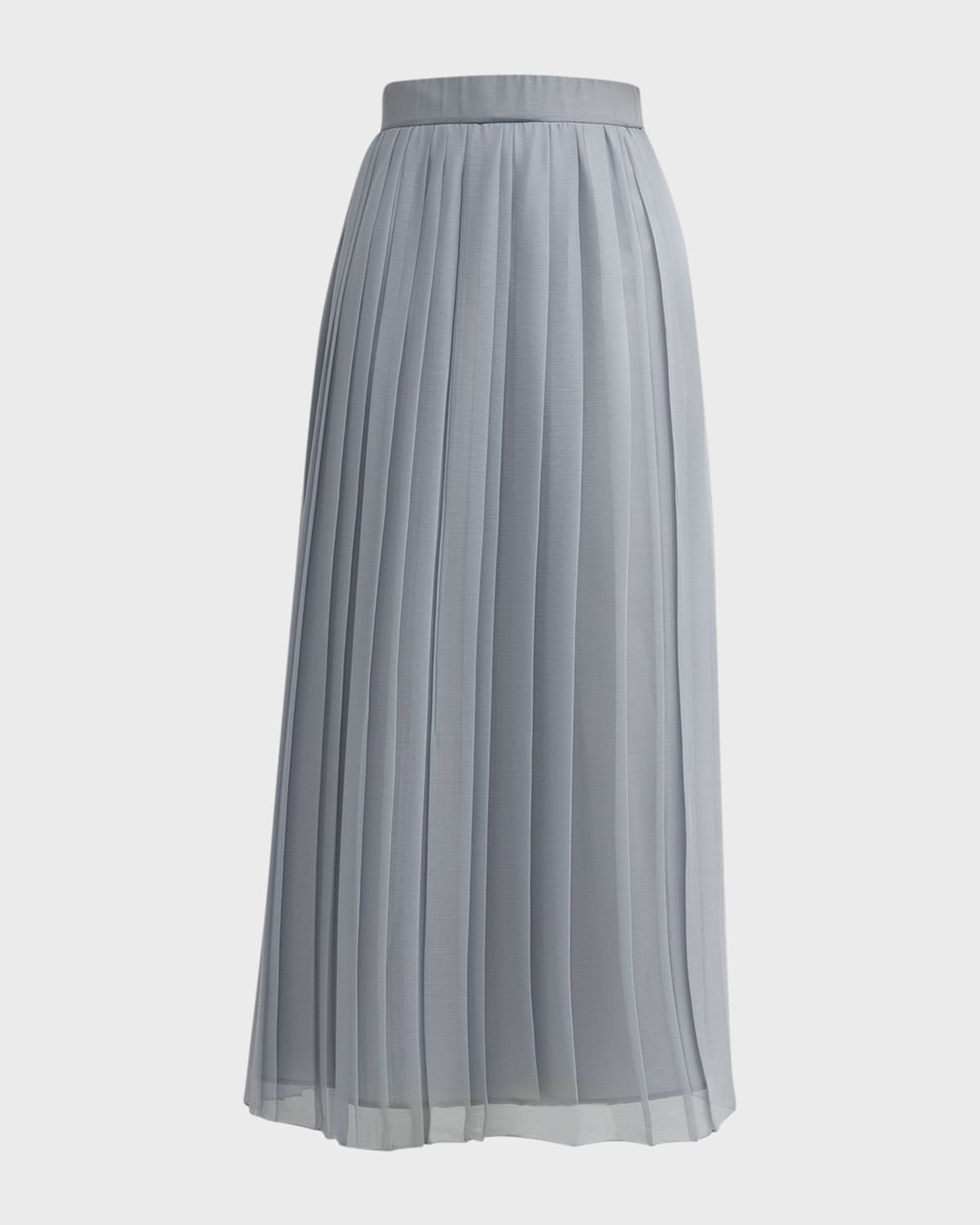 Eleventy Pleated Straight Maxi Skirt