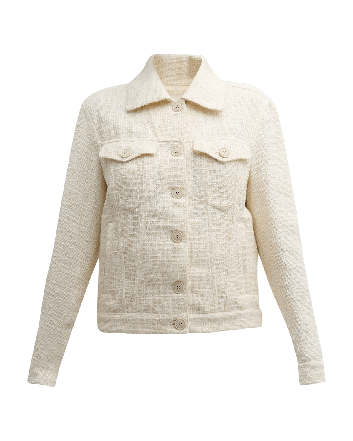 Eleventy Button-Down Tweed Jacket