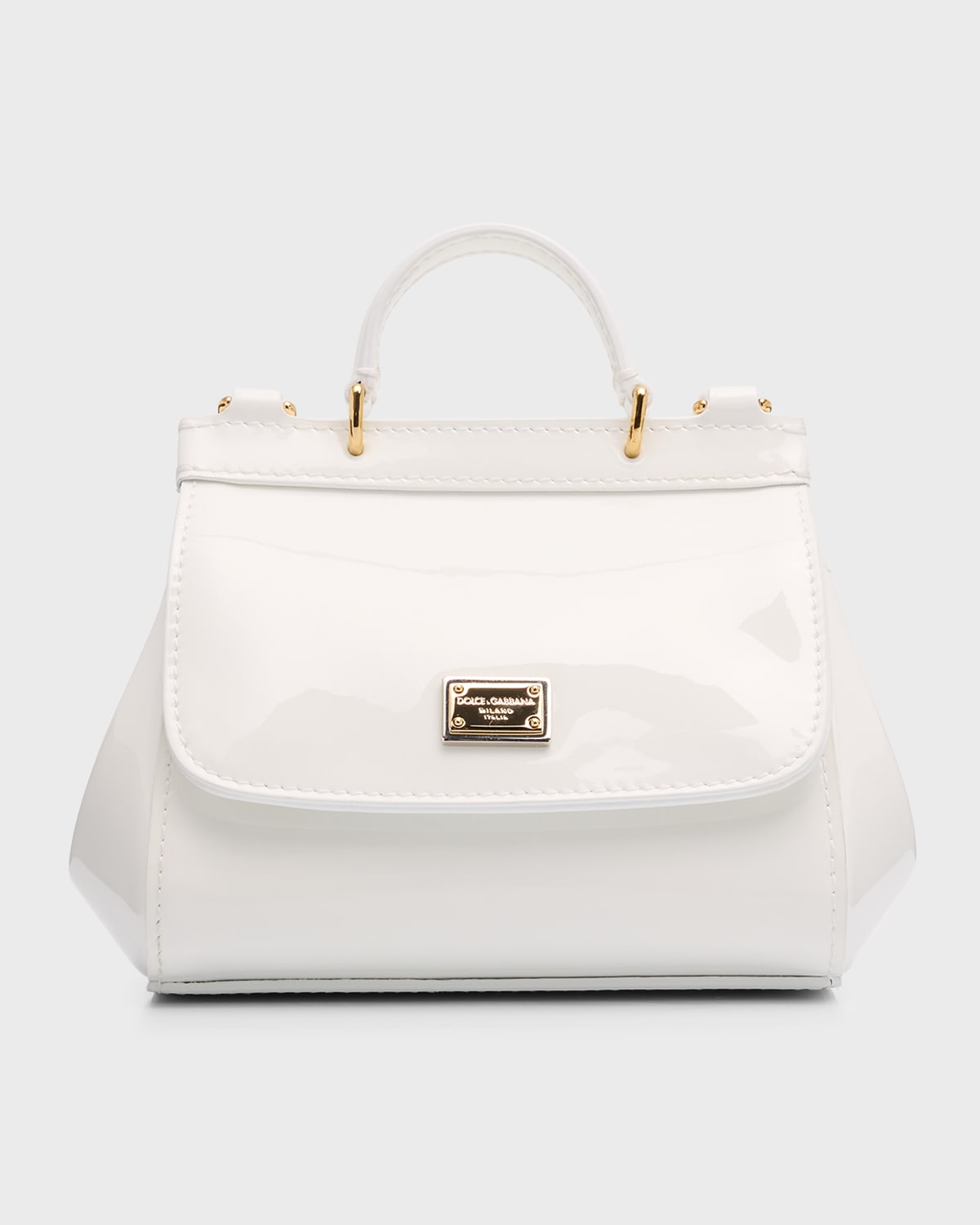 Dolce&Gabbana Girl's Sicily Patent Leather Bag