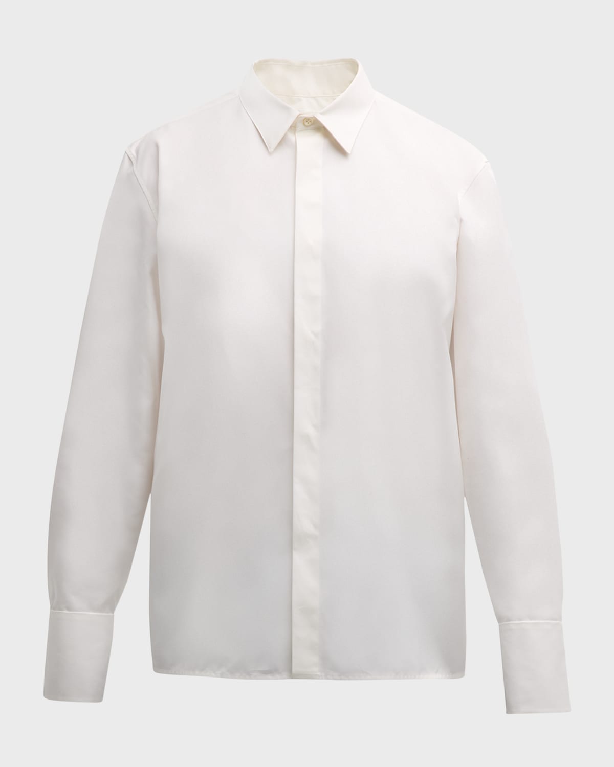 Saint Laurent Men's Stiff Poplin Dress Shirt