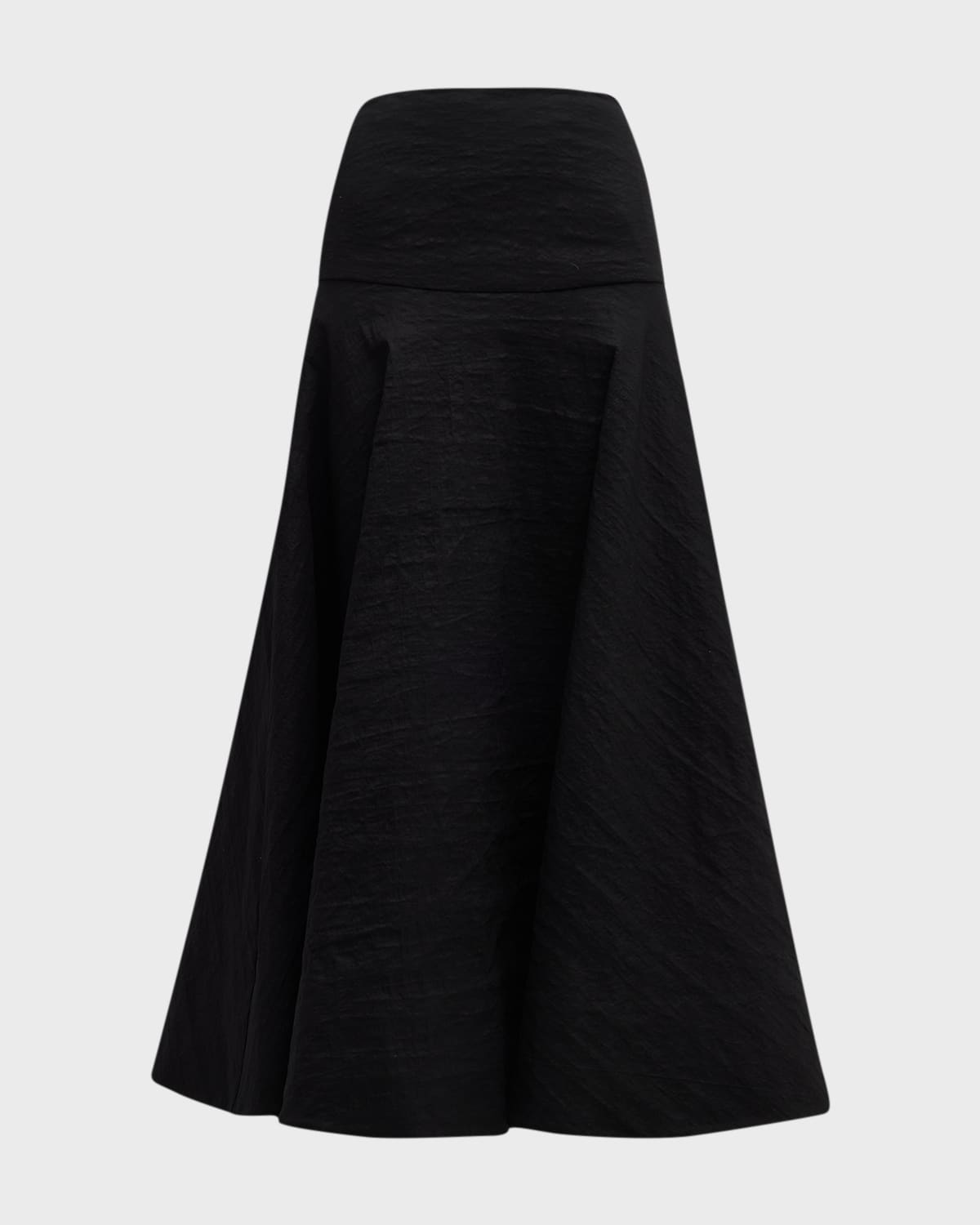 Brandon Maxwell The Ember Yoked Drop-Waist Full Skirt
