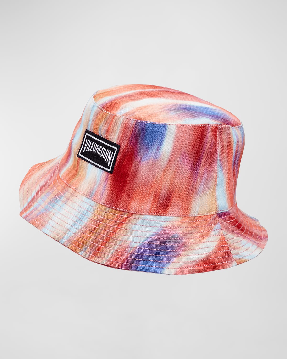 Vilebrequin Men's Ikat Flowers Linen Bucket Hat