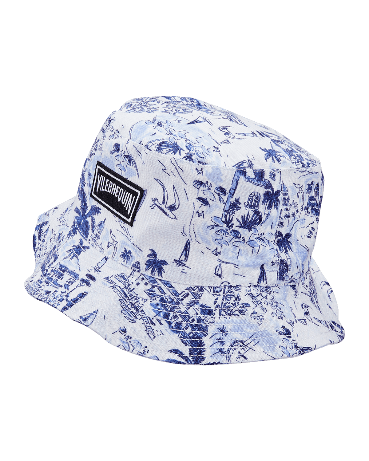 Vilebrequin Men's Riviera Linen Bucket Hat