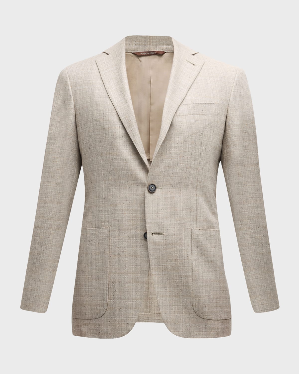 Canali Men's Textured Silk Blazer