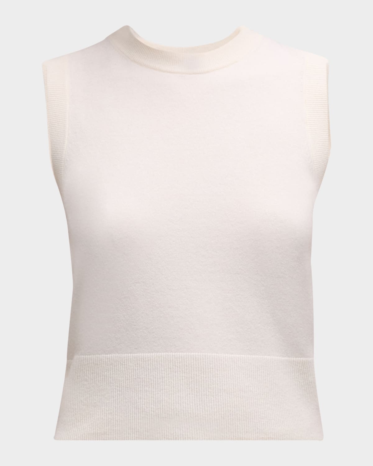Vince Wool Cashmere Crewneck Shell Top