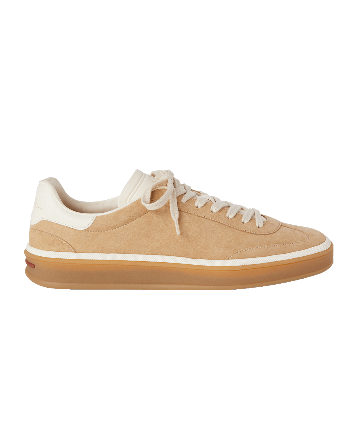 Loro Piana Mixed Leather Low-Top Tennis Sneakers