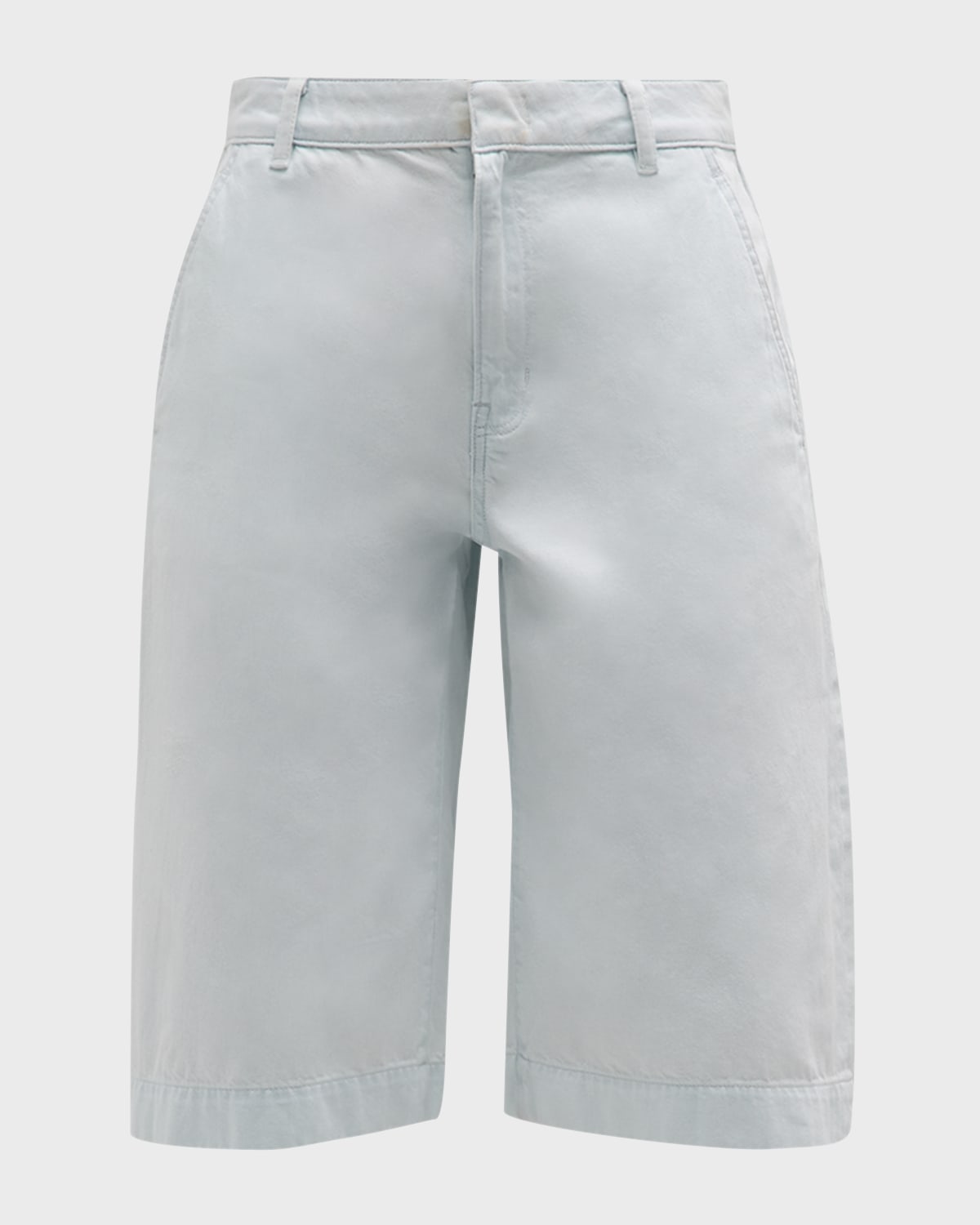 Vince Relaxed Cotton Twill Long Shorts