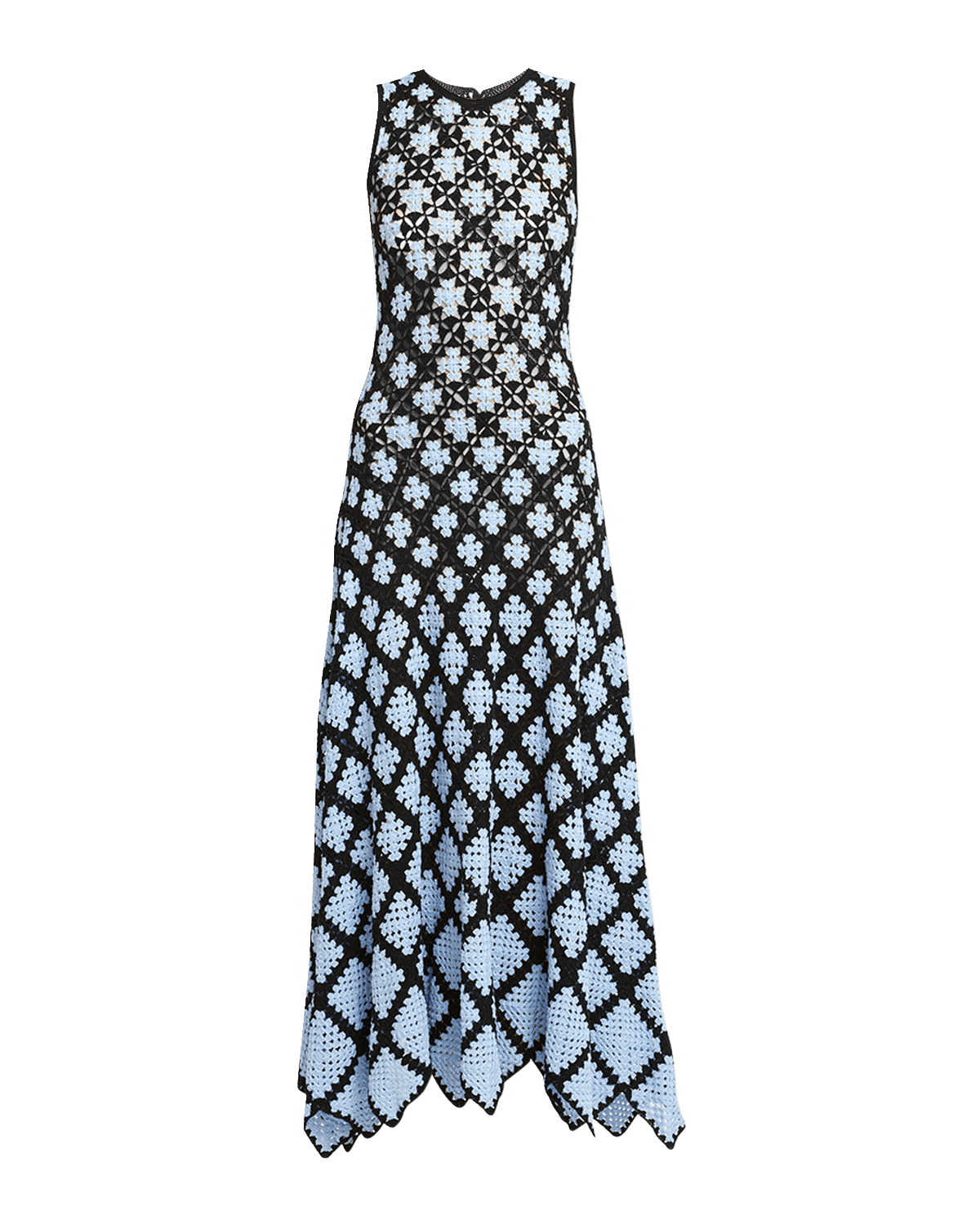 Ulla Johnson Ianna Sleeveless Crochet Midi Handkerchief Dress