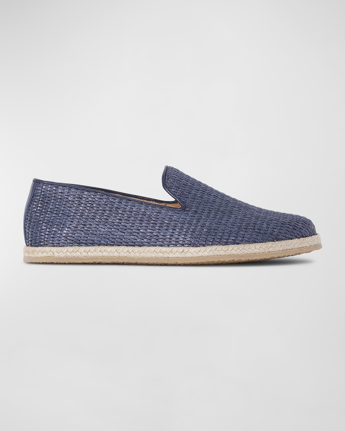 Paul Stuart Men's Lido Woven Raffia Espadrille Loafers