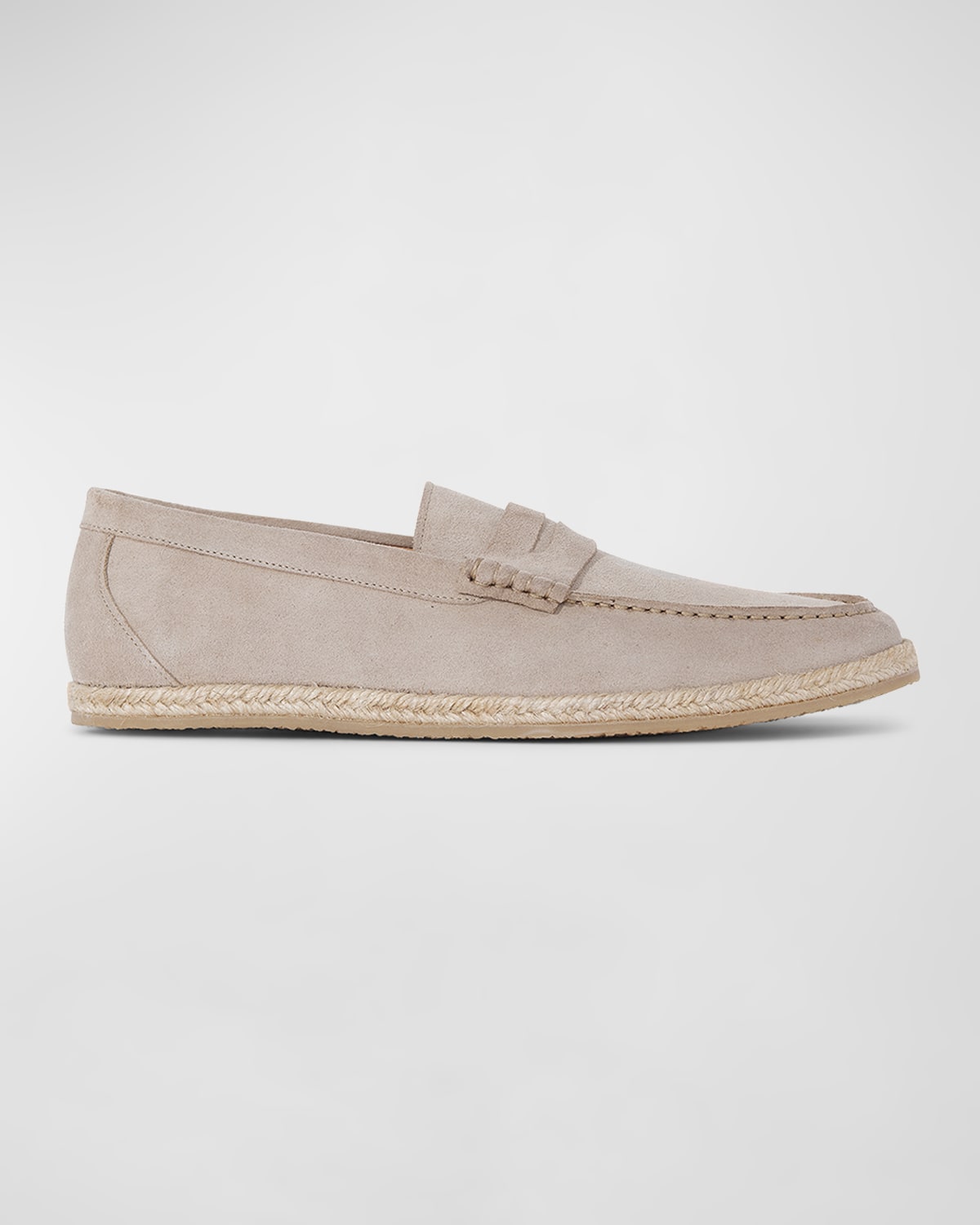 Paul Stuart Men's Huxley Suede Espadrille Penny Loafers