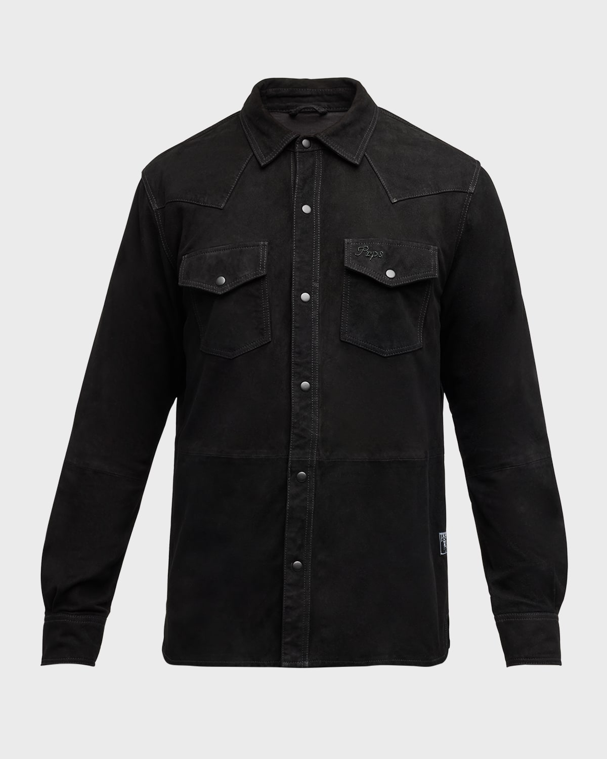 PRPS Men's Suede Western Overshirt