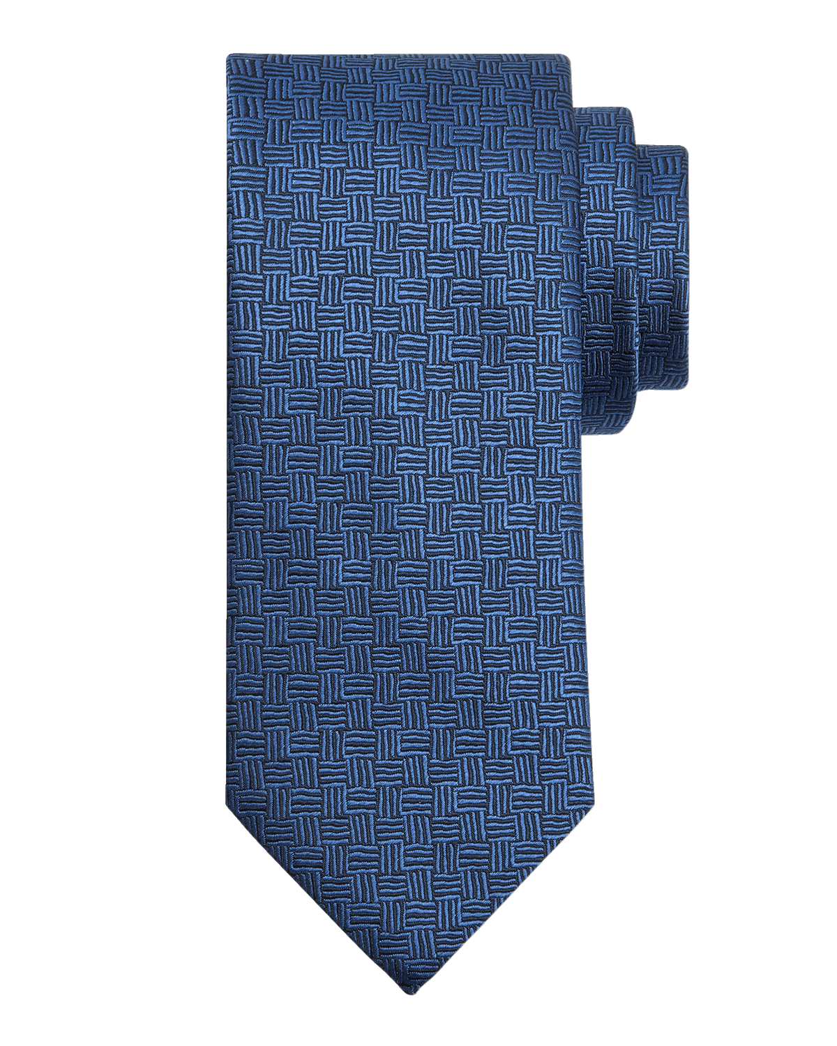 Canali Men's Basketweave Silk Jacquard Tie