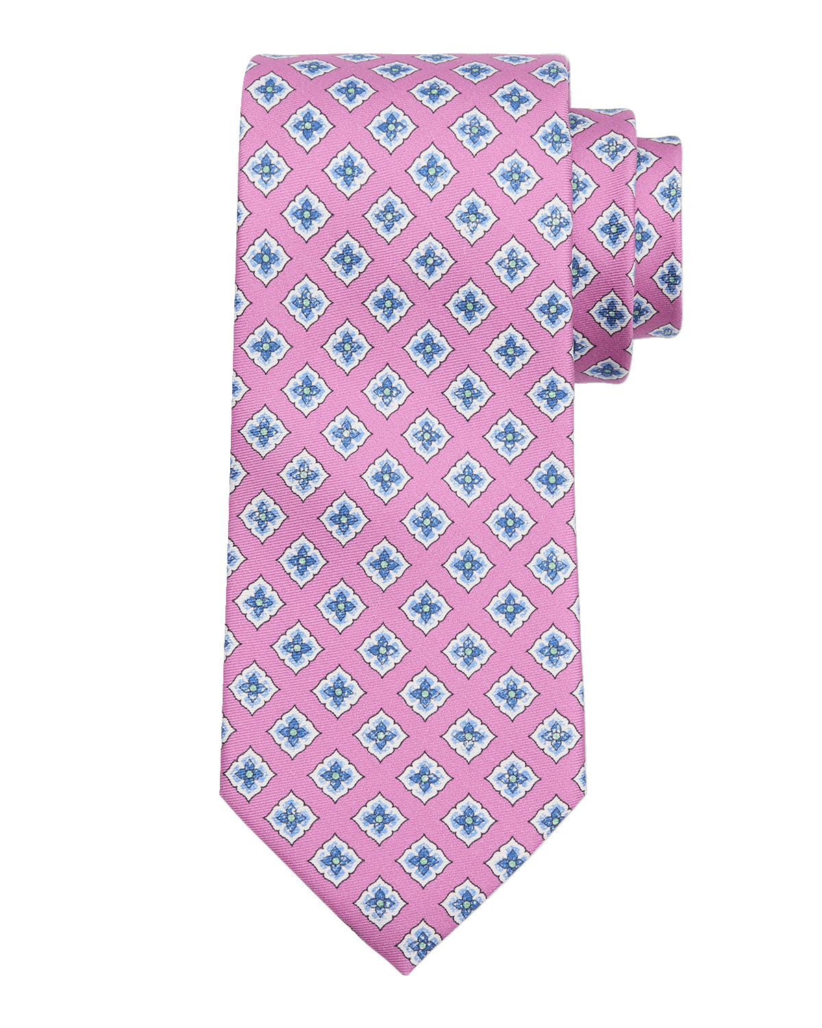 Canali Men's Silk Floral-Print Tie